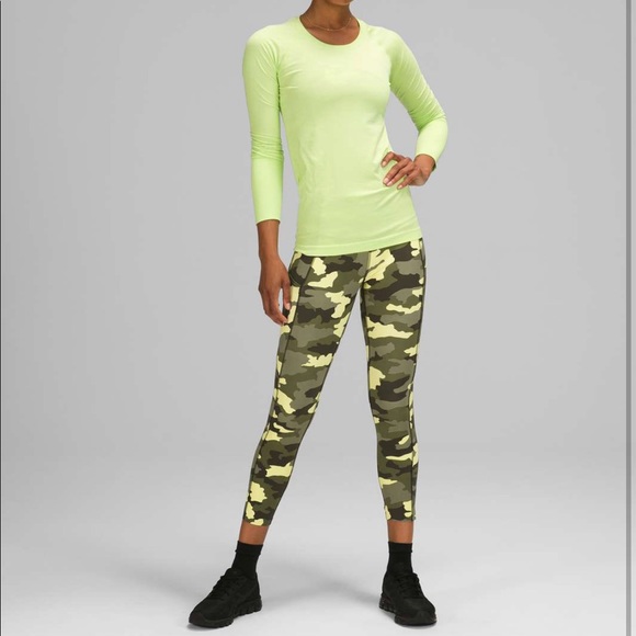 Lululemon fast and free HR crop 23” camo